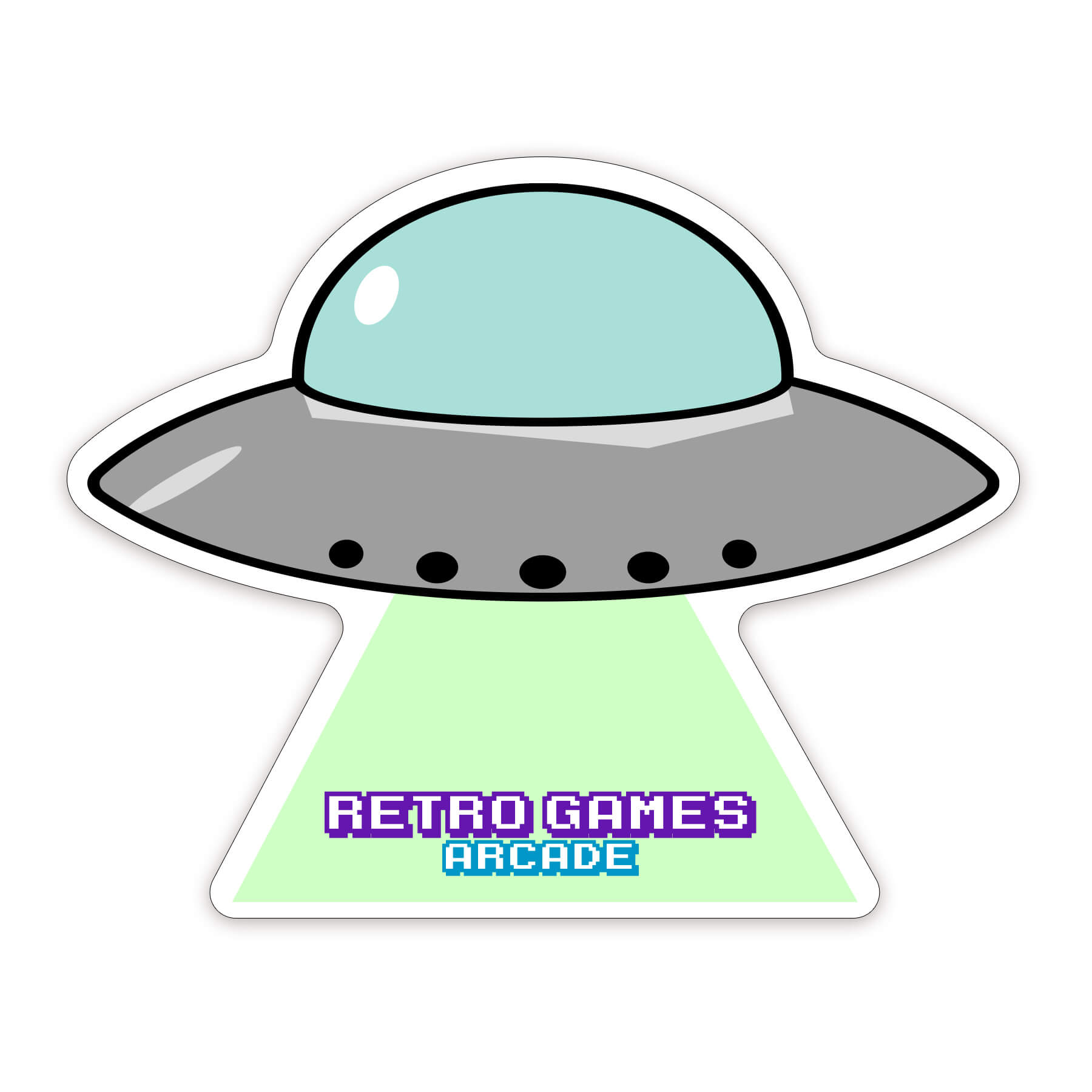 UFO1-35         - UFO Shaped NoteKeeper™ Magnet 35 Mil                             